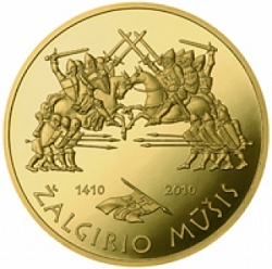 500 litų moneta iš serijos, Žalgirio mūšio 600 metų sukakčiai, 2010 m.